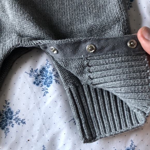 Hanna Andersson Organic Cotton Sweater Knit Overalls. Gray, Size 0-3 Months. EUC - Picture 6 of 13